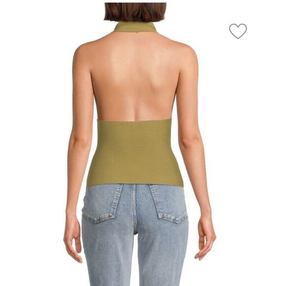 NEW WEWOREWHAT HALTER TOP SIZE MEDIUM WILLOW - Picture 2 of 4